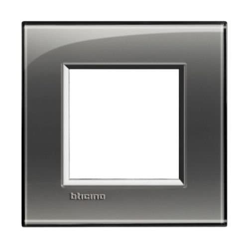 Ramă modulară LEGRAND Living Light, 2 module, cenușiu