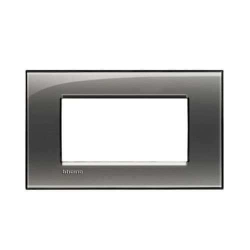 Ramă modulară LEGRAND Living Light, 4 module, cenușie