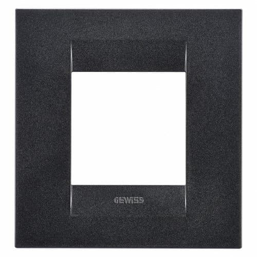 Rama GEWISS Geo Int cu 2 module, finisaj ardezie