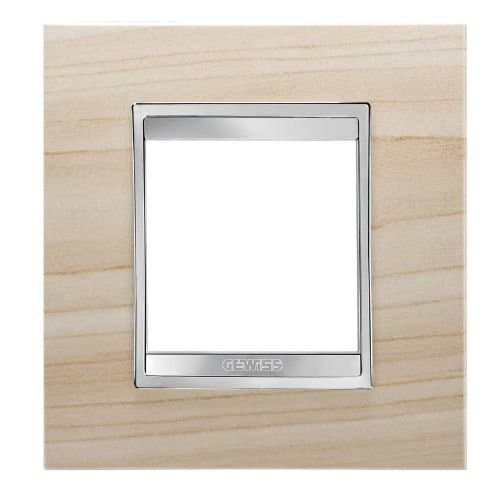 Ramă GEWISS pentru 2 module, finisaj arțar