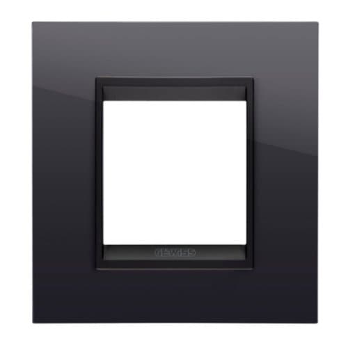 Ramă modulară GEWISS Chorus, 2 module, negru toner Lav