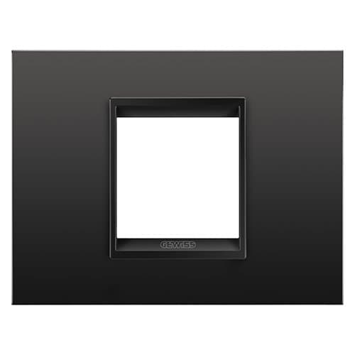 Rama GEWISS Chorus, 2 module, negru satin