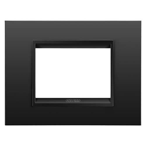 Rama modulară GEWISS Chorus, 3 module, negru satin
