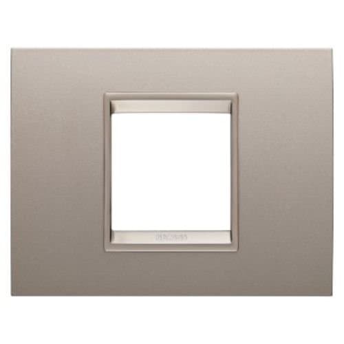 Rama modulară GEWISS Chorus, 2 module, bronz periat