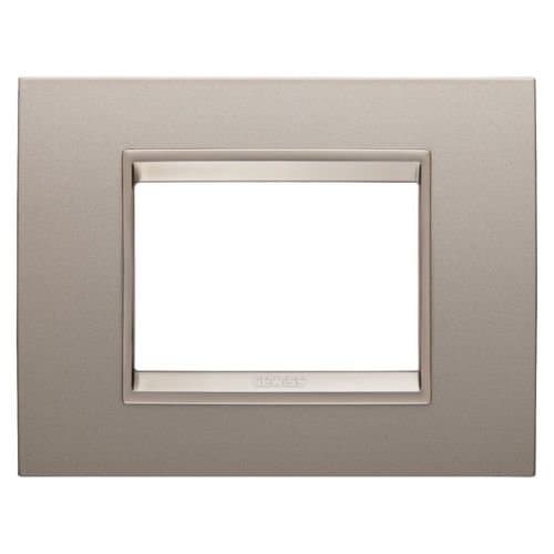 Rama modulară GEWISS Chorus, 3 module, bronz periat
