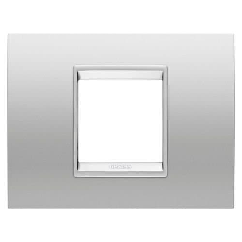 Ramă GEWISS Chorus pentru 2 module, metal, CH/Gri Magnetic