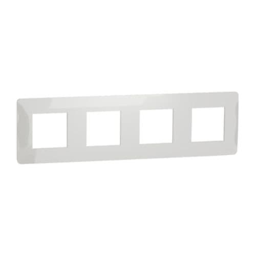 Ramă modulară Schneider Electric New Unica, alb, 2+2+2+2 module