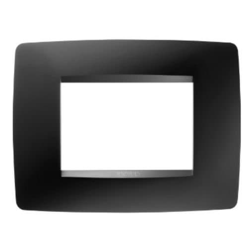 Ramă GEWISS Chorus pentru 3 module, negru satin