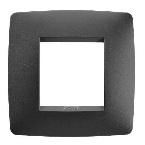 GW16122VN Rama One Int 2 module CH/Negru Satin