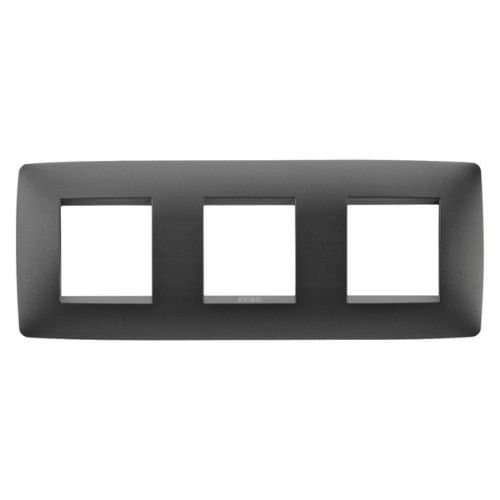 Ramă modulară GEWISS Chorus, 2+2+2, orizontal, negru satin