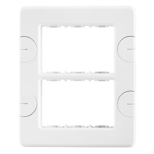 Ramă modulară GEWISS Top System, albă, 6 module (3+3)