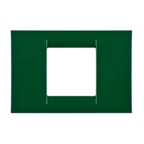 Ramă modulară GEWISS Virna 2 module, Verde-Racing