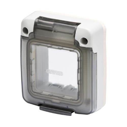 Capac etanș GEWISS pentru 2 module, IP65, gri