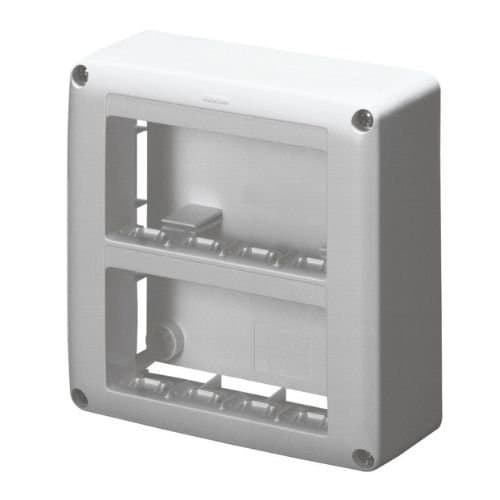 Carcasă aparentă GEWISS pentru 8 module, antracit