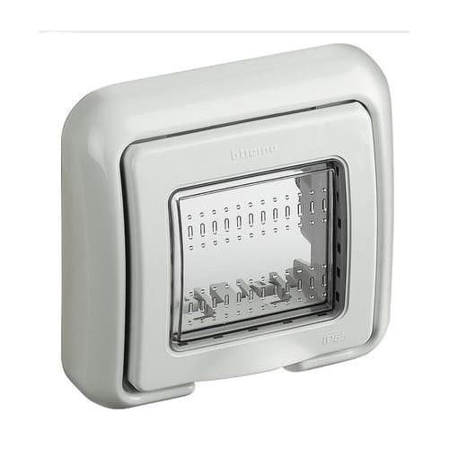 Capac cu ramă Legrand Matix, 2 module, gri, IP55