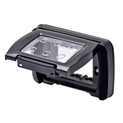 Capac cu ramă și suport 4 module GEWISS, IP55, pentru montaj protejat