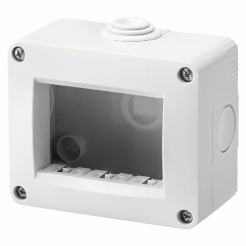 Carcasă aparentă GEWISS pentru 3 module, gri, IP40