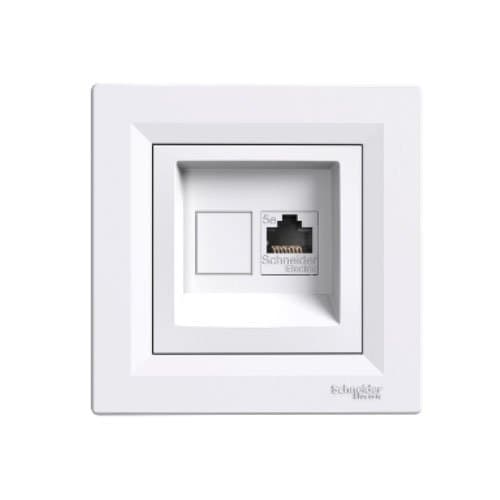 Priză RJ45 UTP cat 5e Schneider Electric Asfora, albă