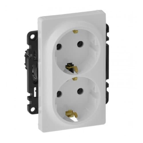 Priză schuko LEGRAND Valena Life, 2x2P+T, 16A