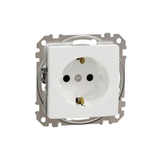 PRZ SDD111021 Sedna Design Priză schuko 2P+E 16A 250V Alb
