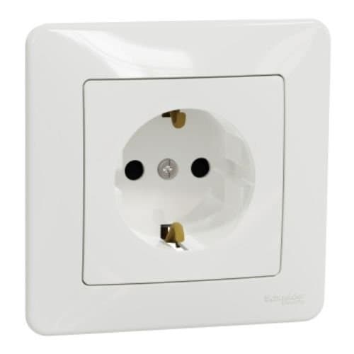 PRZ SDD311021 Sedna Design Priză schuko ramă 2P+E 16A Alb