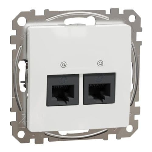 PRZ SDD111462 Sedna Design Priză 2xRJ45 UTP cat 6 Alb