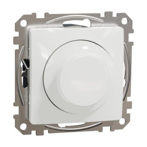 Variator rotativ LED Schneider Electric, alb, pentru reglaj fin al luminii
