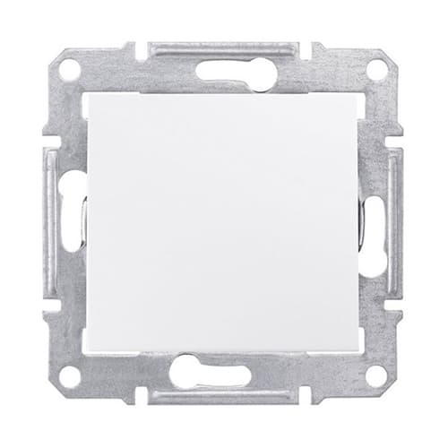 SDN0700121 Sedna Intrerupator cu revenire 1P 10A Alb