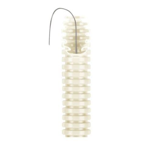 Tub flexibil alb GEWISS cu fir mediu, 25 mm, pentru protecția cablurilor