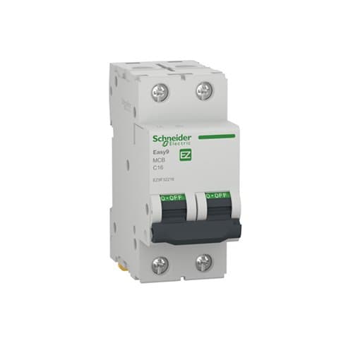 DJC EZ9F32216 Disjunctor bipolar 16A C 4.5KA 2M