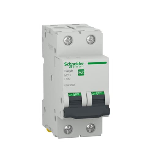 DJC EZ9F32225 Disjunctor bipolar 25A C 4.5KA 2M