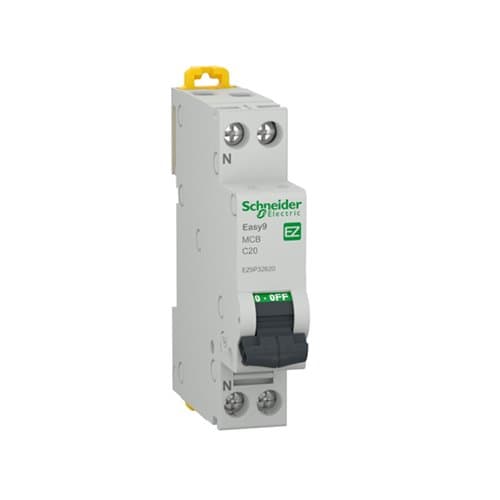 DJC EZ9P32620 Disjunctor 1P+N 20A curbă C 4.5KA 1M