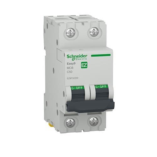 DJC EZ9F32250 Disjunctor bipolar 50A C 4.5KA 2M