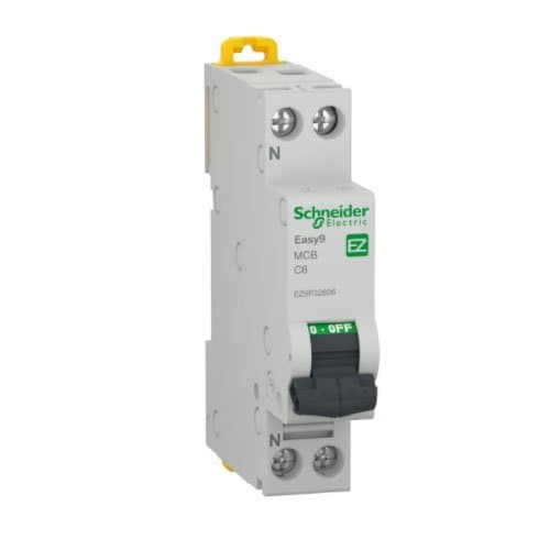 DJC EZ9P32606 Disjunctor 1P+N 6A curbă C 4.5KA 1M