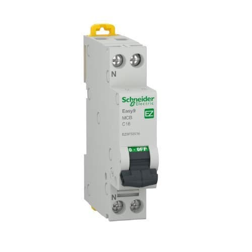 DJC EZ9P32616 Disjunctor 1P+N 16A curbă C 4.5KA 1M