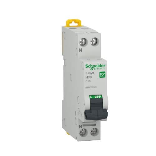 DJC EZ9P32625 Disjunctor 1P+N 25A curbă C 4.5KA 1M