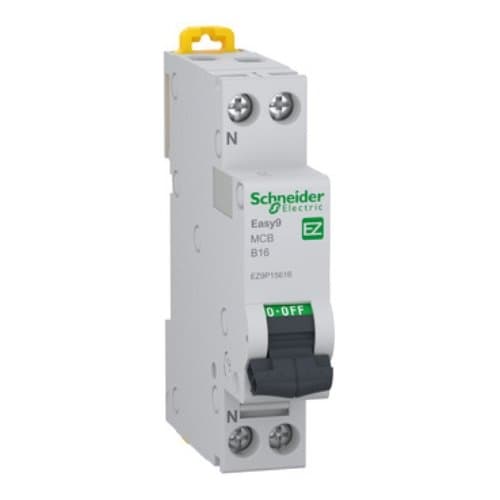 DJC EZ9P15616 Disjunctor 1P+N 16A curbă B 6KA 1M