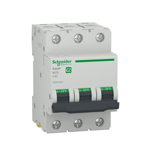 DJC EZ9F32320 Disjunctor tripolar 20A C 4.5KA 3M