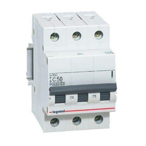 DJC 419713 RX3 Disjunctor tripolar 50A C 4.5KA 3M