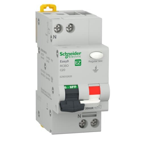 DJC EZ9D32620 Disjunctor diferențial RCBO 1P+N 20A C 30mA