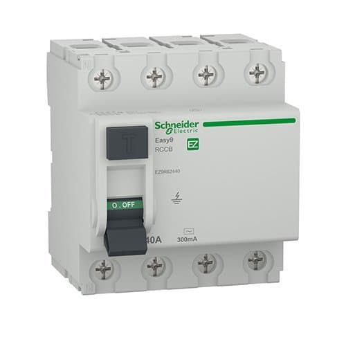 EZ9R62440 Întrerupător diferențial RCCB 4P 40A 6KA 300mA 4M