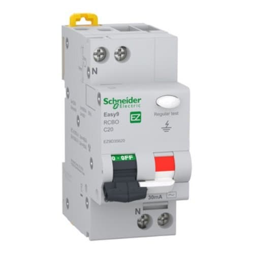DJC EZ9D35620 Disjunctor diferențial RCBO 1P+N 20A C 6KA AC