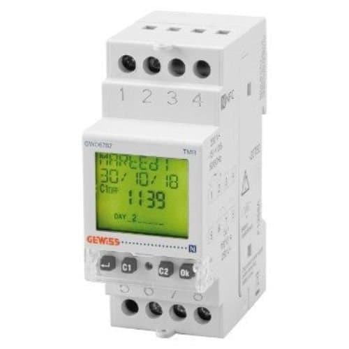 GWD6782 Întrerupător de oră digital 1 schimbare 2 m