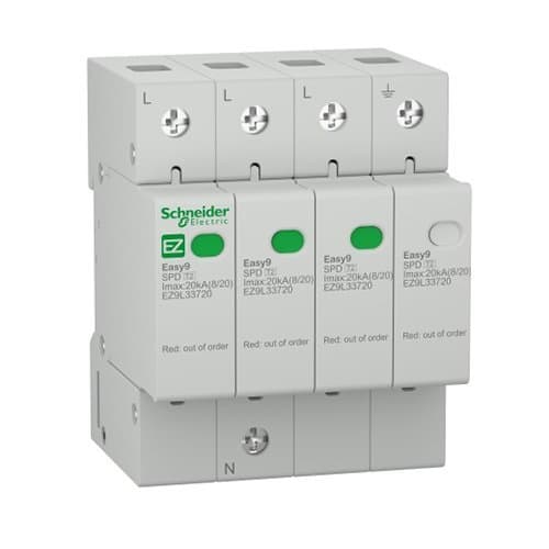 EZ9L33720 Descărcător de supratensiune 3P+N 20kA