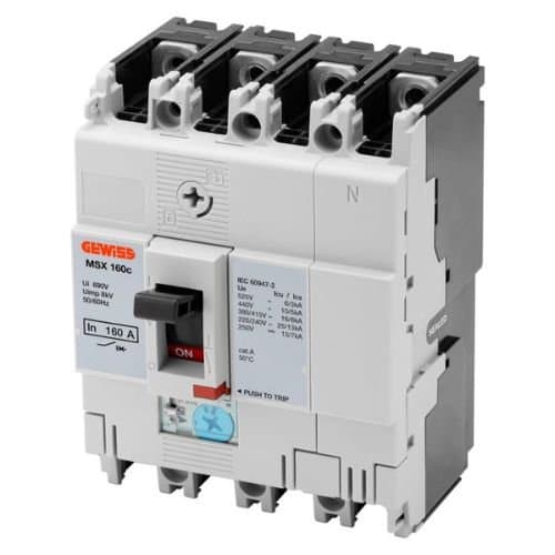 GWD9077 MSX 160c 3P+N 160A 25kA TMF