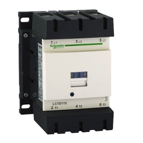 LC1D115B7 Contactor 115A 1F+1O 24V 50 60 3P+1F+1O
