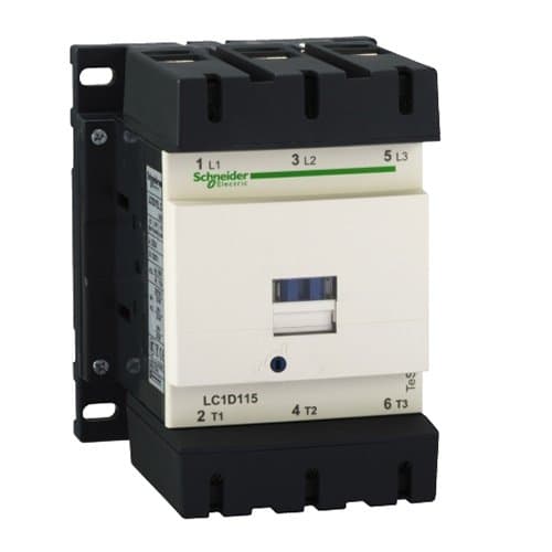 LC1D115F7 Contactor 115A 1F+1O 110V 3P+1F+1O