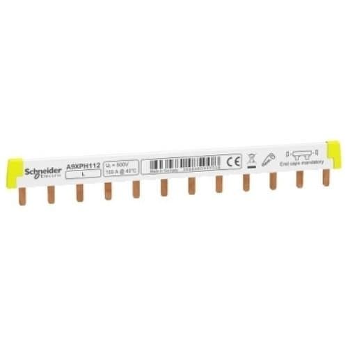 Pieptene pentru întrerupătoare Schneider Electric, 1P, 100A, 12 module