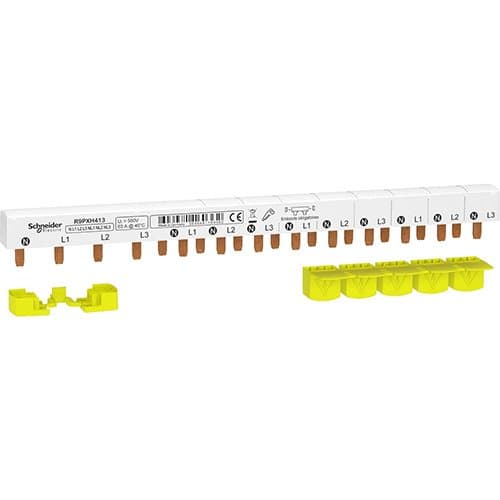 Piepteni pentru întrerupătoare Schneider Electric, 3P+N, 13 module
