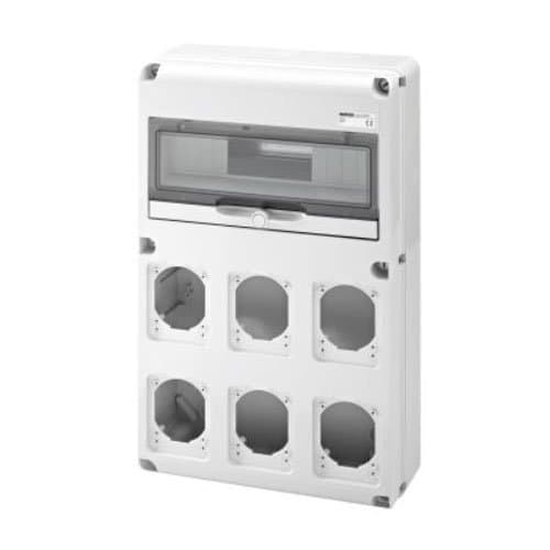 Tablou etanș GEWISS Q-DIN 14M, conectare IEC 309 16/32A
